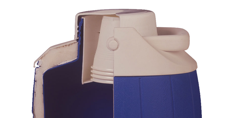 Frigo portatile schiumato con poliuretano